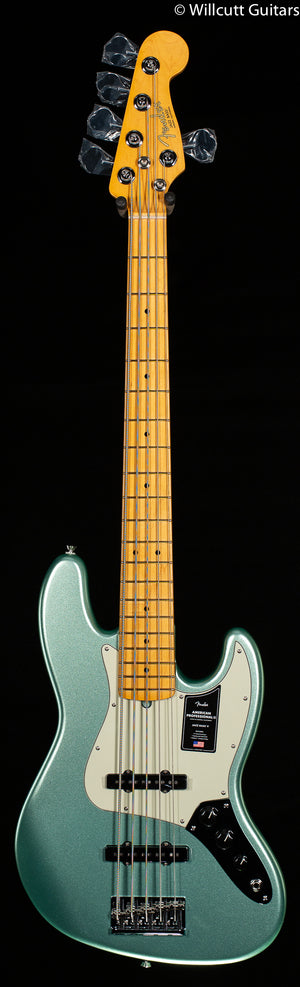 Fender American Professional II Jazz Bass V Mystic Surf Green Maple Fingerboard