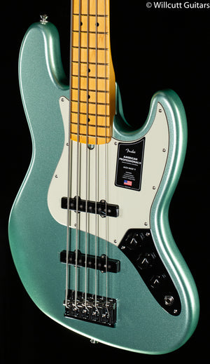Fender American Professional II Jazz Bass V Mystic Surf Green Maple Fingerboard