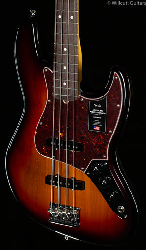 Fender American Professional II Jazz Bass 3-Color Sunburst Rosewood Fingerboard (702)