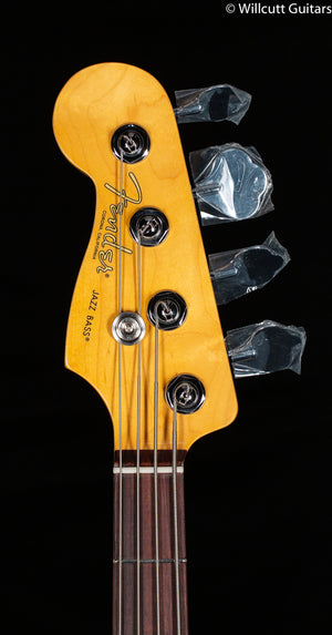 Fender American Professional II Jazz Bass Olympic White Rosewood Fingerboard Left-Hand Bass Guitar (691)