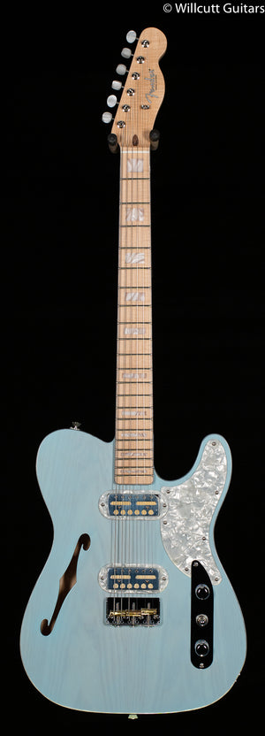 Fender Parallel Universe II Tele Mágico Transparent Daphne Blue Maple Fingerboard