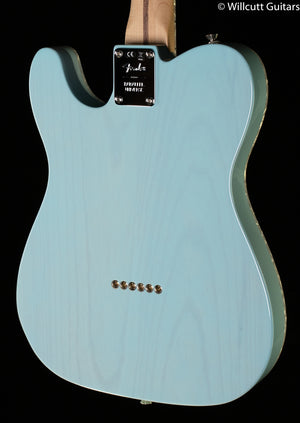 Fender Parallel Universe II Tele Mágico Transparent Daphne Blue Maple Fingerboard