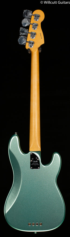 Fender American Professional II Precision Bass Mystic Surf Green Left-Hand Bass Guitar (357)