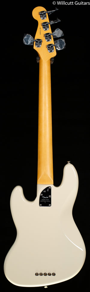 Fender American Professional II Jazz Bass V Olympic White Rosewood Fingerboard