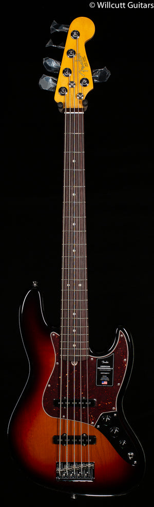 Fender American Professional II Jazz Bass V 3-Color Sunburst Rosewood Fingerboard