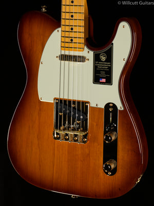 Fender 75th Anniversary Commemorative Telecaster Maple Fingerboard 2-Color Bourbon Burst