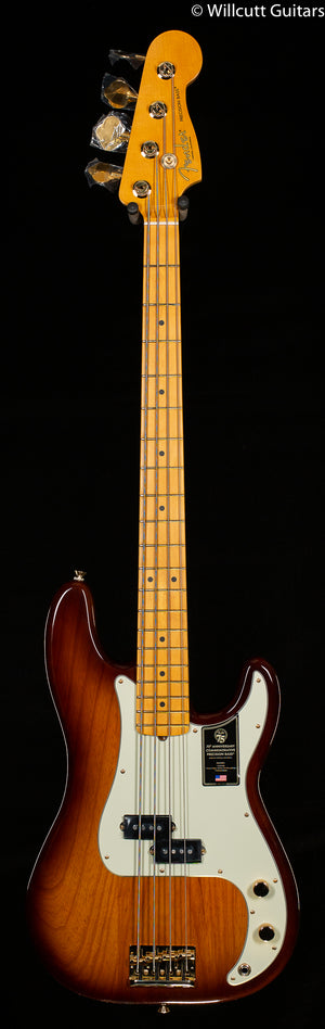 Fender 75th Anniversary Commemorative Precision Bass Maple Fingerboard 2-Color Bourbon Burst Bass Guitar