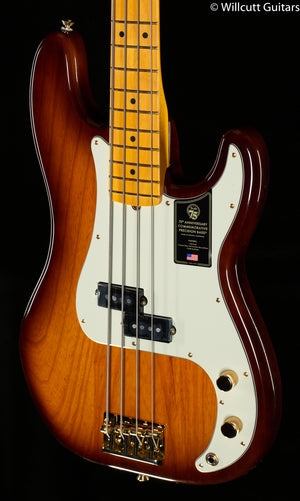 Fender 75th Anniversary Commemorative Precision Bass Maple Fingerboard 2-Color Bourbon Burst Bass Guitar