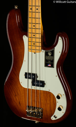 Fender 75th Anniversary Commemorative Precision Bass Maple Fingerboard 2-Color Bourbon Burst Bass Guitar
