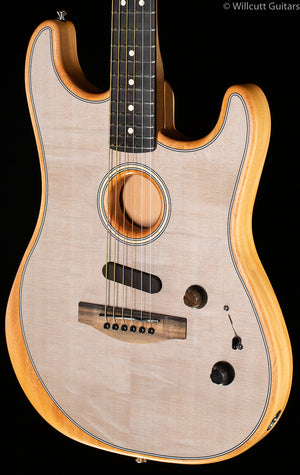 Fender American Acoustasonic Strat Transparent Sonic Blue Ebony Fingerboard (609)