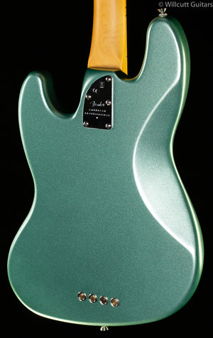 Fender American Professional II Jazz Bass Mystic Surf Green Maple Fingerboard Bass Guitar