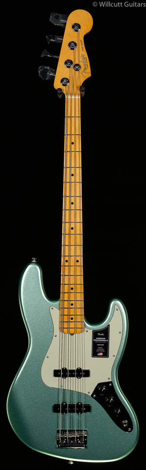 Fender American Professional II Jazz Bass Mystic Surf Green Maple Fingerboard Bass Guitar
