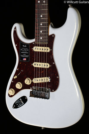 Fender American Ultra Stratocaster Left-Hand Rosewood Fingerboard Arctic Pearl (793)