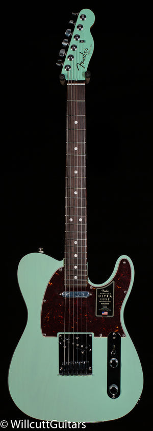 Fender Ultra Luxe Telecaster Rosewood Fingerboard Transparent Surf Green