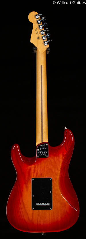 Fender American Ultra Luxe Stratocaster Maple Fingerboard Plasma Red Burst (092)