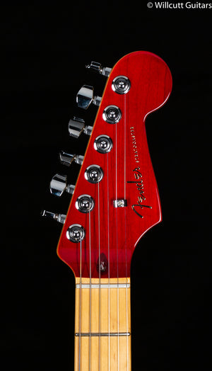 Fender American Ultra Luxe Stratocaster Maple Fingerboard Plasma Red Burst (092)