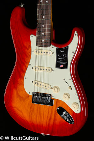 Fender American Ultra Stratocaster Plasma Red Burst Rosewood Fingerboard