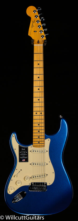 Fender American Ultra Stratocaster Maple Neck Cobra Blue Left Handed (372)