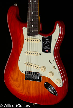 Fender American Ultra Stratocaster Plasma Red Burst Rosewood Fingerboard