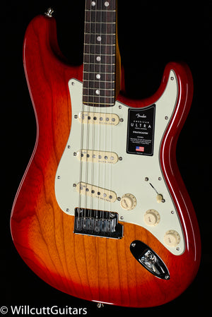 Fender American Ultra Stratocaster Plasma Red Burst Rosewood Fingerboard