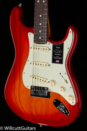 Fender American Ultra Stratocaster Plasma Red Burst Rosewood Fingerboard