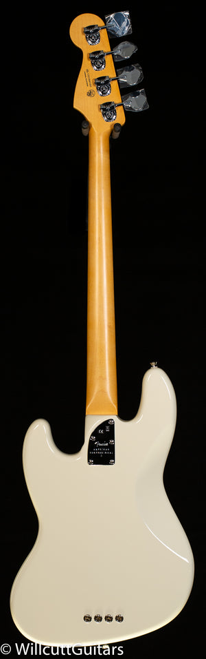 Fender American Professional II Jazz Bass Fretless Olympic White Rosewood Fingerboard Bass Guitar (324)