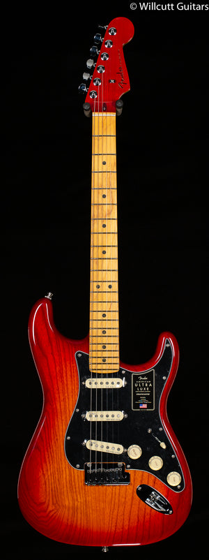 Fender American Ultra Luxe Stratocaster Maple Fingerboard Plasma Red Burst (310)