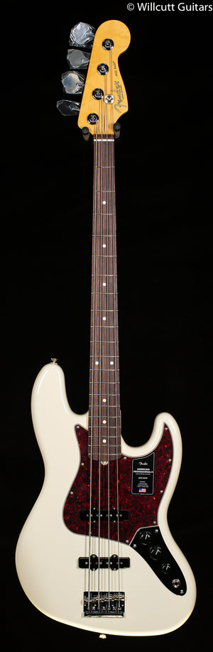 Fender American Professional II Jazz Bass Olympic White Rosewood Fingerboard