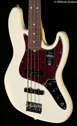 Fender American Professional II Jazz Bass Olympic White Rosewood Fingerboard