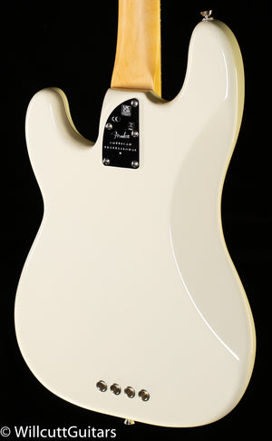 Fender American Professional II Precision Bass Olympic White Rosewood Fingerboard Bass Guitar
