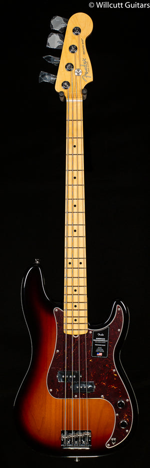Fender American Professional II Precision Bass 3-Color Sunburst Maple Fingerboard Bass Guitar