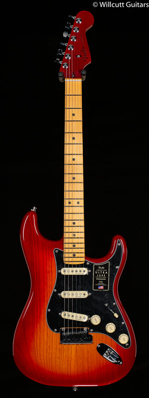 Fender American Ultra Luxe Stratocaster Maple Fingerboard Plasma Red Burst (568)