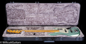 Fender American Professional II Jazz Bass Mystic Surf Green Maple Fingerboard Bass Guitar