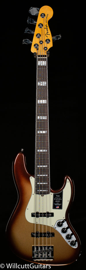 Fender American Ultra Jazz Bass® V, Rosewood Fingerboard, Mocha Burst