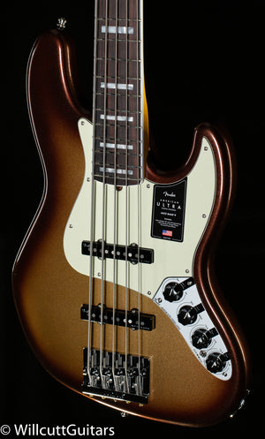 Fender American Ultra Jazz Bass® V, Rosewood Fingerboard, Mocha Burst