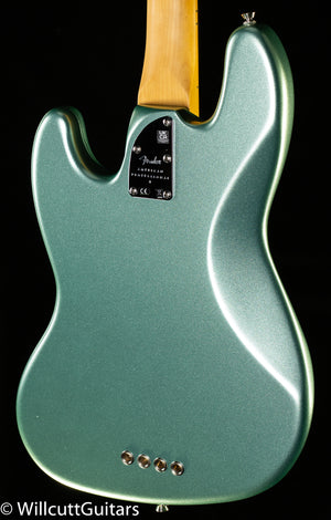 Fender American Professional II Jazz Bass Mystic Surf Green Maple Fingerboard Bass Guitar