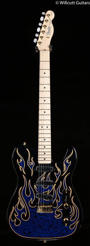 Fender James Burton Telecaster Blue Paisley Flames