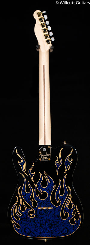 Fender James Burton Telecaster Blue Paisley Flames