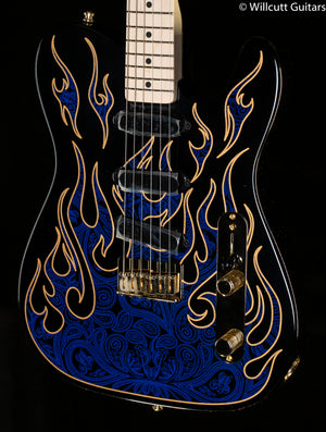 Fender James Burton Telecaster Blue Paisley Flames