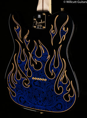 Fender James Burton Telecaster Blue Paisley Flames