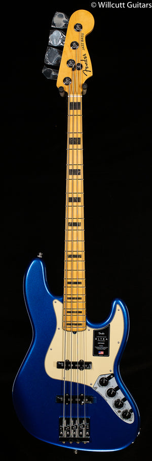 Fender American Ultra Jazz Bass®, Maple Fingerboard, Cobra Blue Bass Guitar (927)