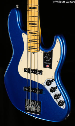 Fender American Ultra Jazz Bass®, Maple Fingerboard, Cobra Blue Bass Guitar (927)