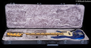 Fender American Ultra Jazz Bass®, Maple Fingerboard, Cobra Blue Bass Guitar (927)