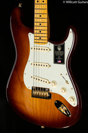 Fender 75th Anniversary Commemorative Stratocaster Maple Fingerboard 2-Color Bourbon Burst