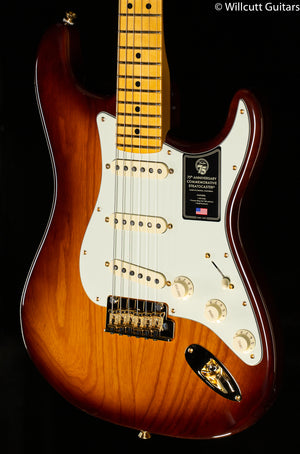 Fender 75th Anniversary Commemorative Stratocaster Maple Fingerboard 2-Color Bourbon Burst
