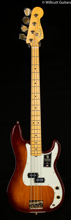 Fender 75th Anniversary Commemorative Precision Bass Maple Fingerboard 2-Color Bourbon Burst Bass Guitar