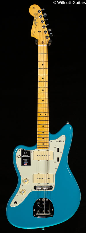 Fender American Professional II Jazzmaster Miami Blue Maple Fingerboard Left-Hand (341)