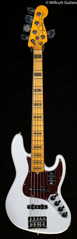 Fender American Ultra Jazz Bass V Maple Fingerboard Arctic Pearl (046)