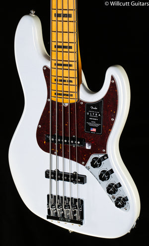 Fender American Ultra Jazz Bass V Maple Fingerboard Arctic Pearl (046)