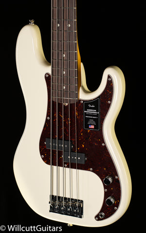 Fender American Professional II Precision Bass V Fingerboard Olympic White (048)